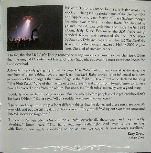 Mob Rules - Black Sabbath