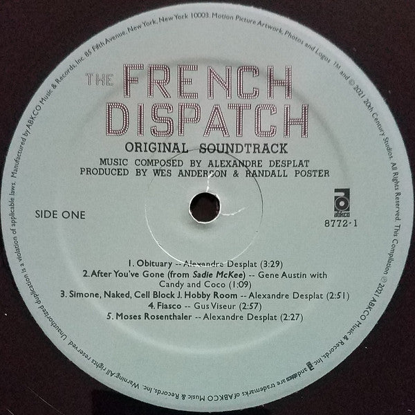 The French Dispatch (Original Soundtrack) - Various Artists