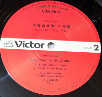 Takashi Asahina: Symphonie D-Moll "Nullte" - Bruckner, Anton