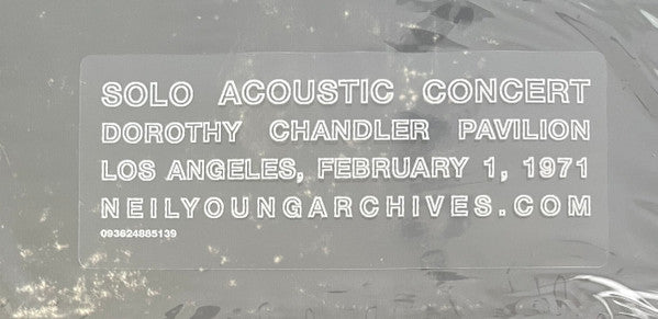 Dorothy Chandler Pavilion 1971 - Young, Neil