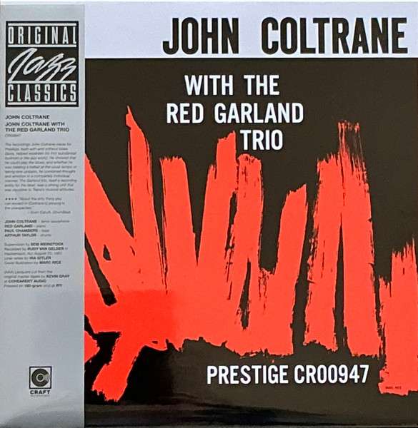 John Coltrane With The Red Garland Trio - Original Jazz Classics Series [180g black tip-on w obi] - John Coltrane