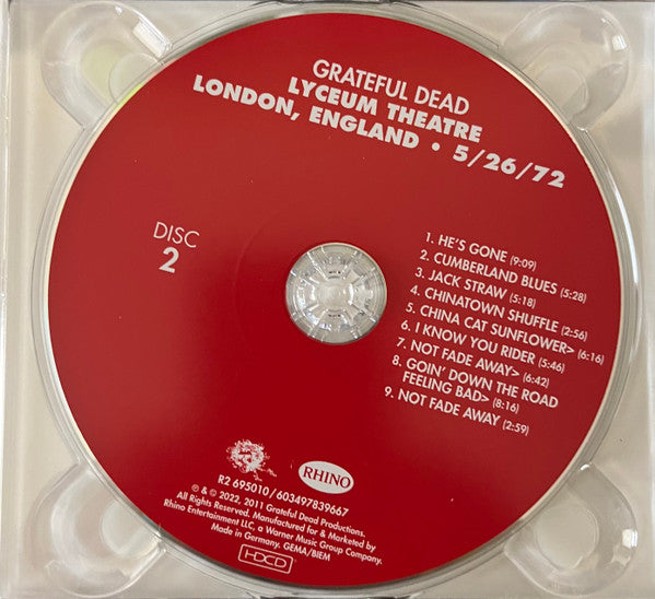 Lyceum Theatre, London, England 5/26/72 (Live) - Grateful Dead