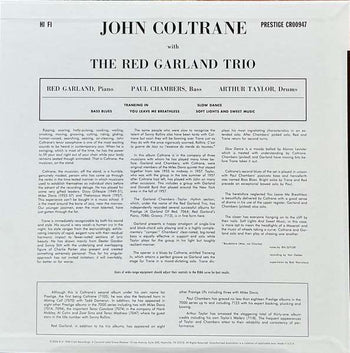 John Coltrane With The Red Garland Trio - Original Jazz Classics Series [180g black tip-on w obi] - John Coltrane