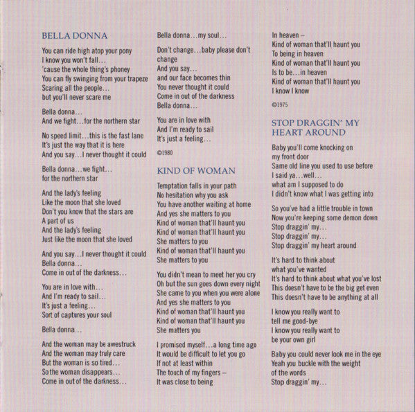 Bella Donna - Nicks, Stevie