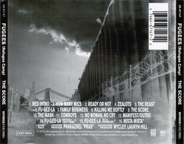 The Score - Fugees [CD]