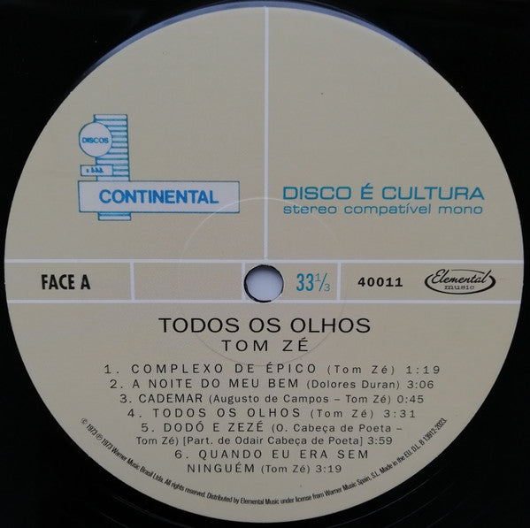 Todos Os Olhos - Ze', Tom