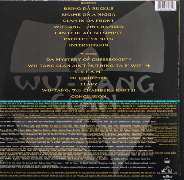 Enter The Wu-Tang (36 Chambers) - Wu-Tang Clan