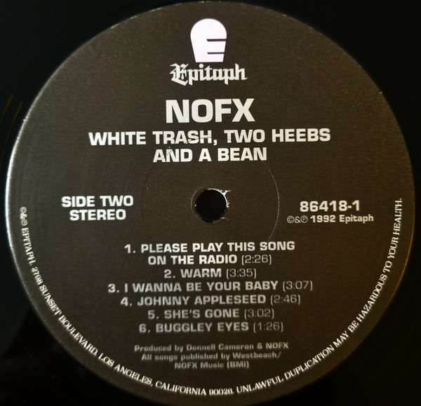 White Trash, Two Heebs And A Bean - NOFX
