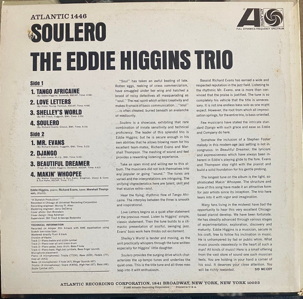 Soulero - Higgins, Eddie Trio