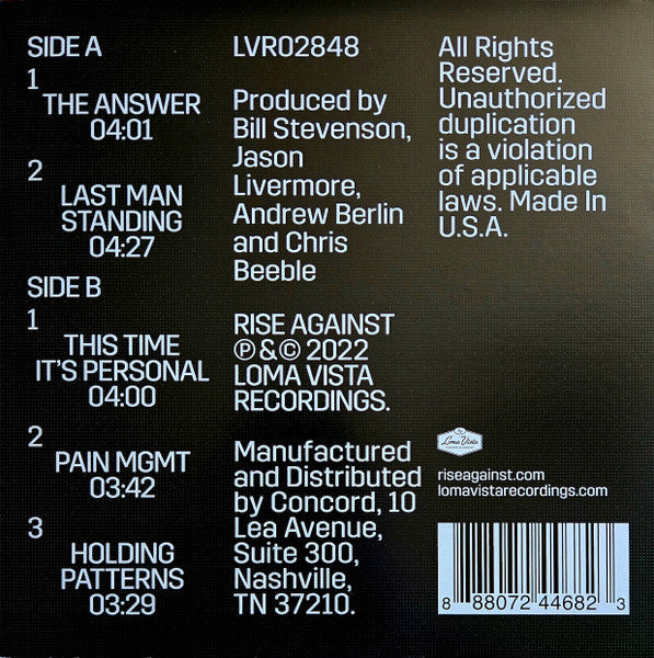 Nowhere Generation Ii - Rise Against