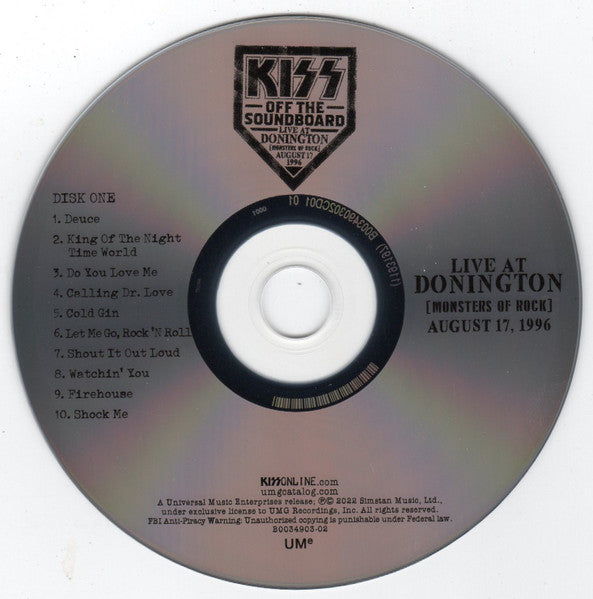 Kiss Off The Soundboard: Donington 1996 (Live) - Kiss
