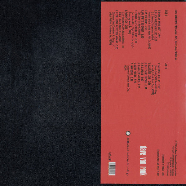 Ballads Blues & A Spiritual - Van Ronk, Dave