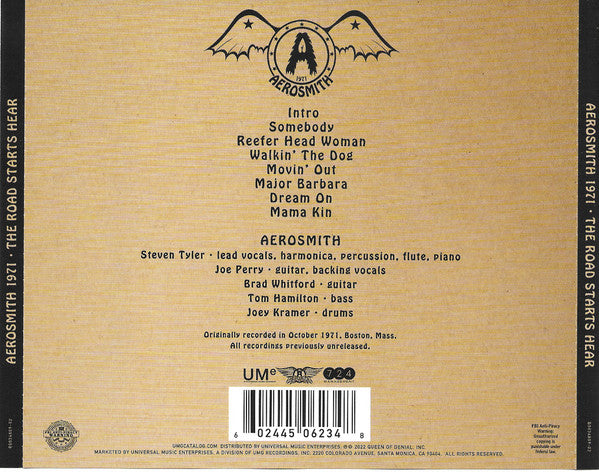 1971: The Road Starts Hear - Aerosmith