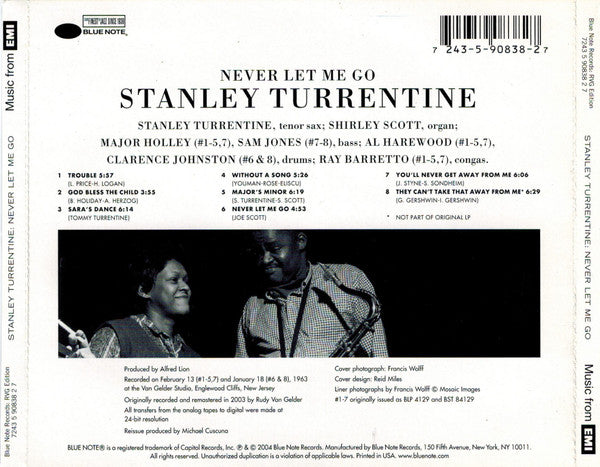 Never Let Me Go - Turrentine, Stanley