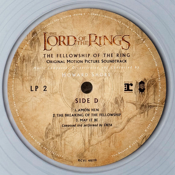 Lord Of The Rings: Fellowship Of The Ring [Indie Exclusive Palantir Clear LP] - Howard Shore