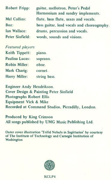 Islands - King Crimson [LP]
