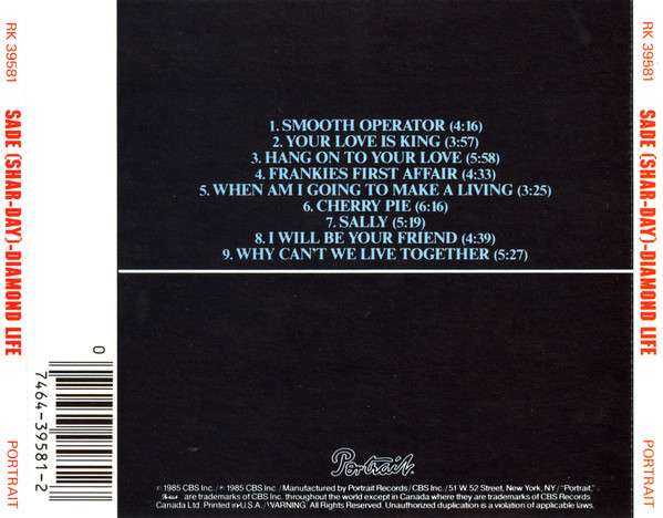 Diamond Life - Sade