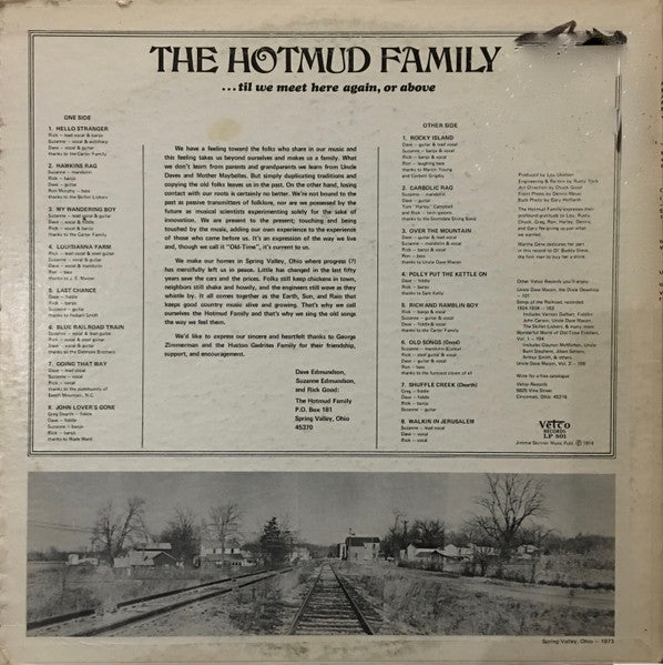 ...Til We Meet Here Again, Or Above - Hotmud Family,