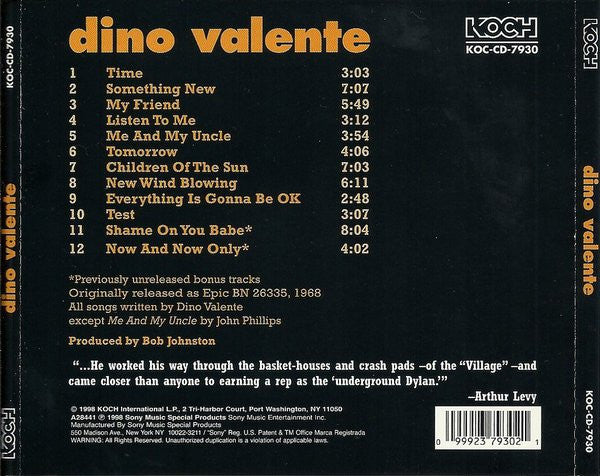 Dino Valente - Valente, Dino
