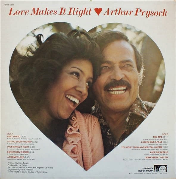Love Makes It Right - Prysock, Arthur