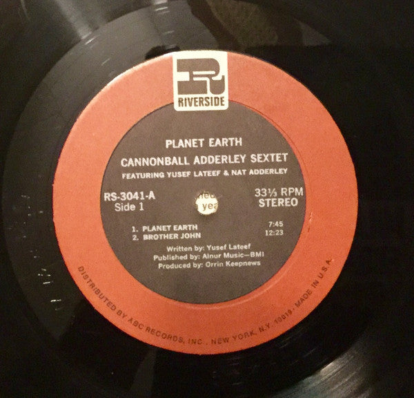 Planet Earth - Adderley, Cannonball Sextet