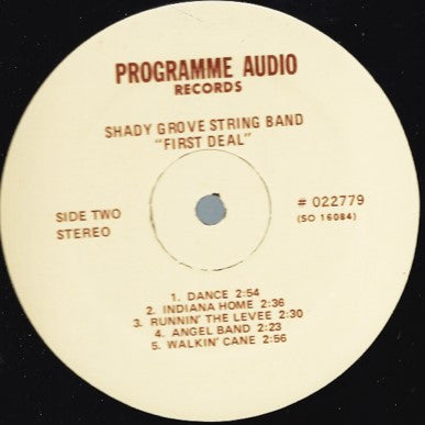 First Deal - Shady Grove String Band