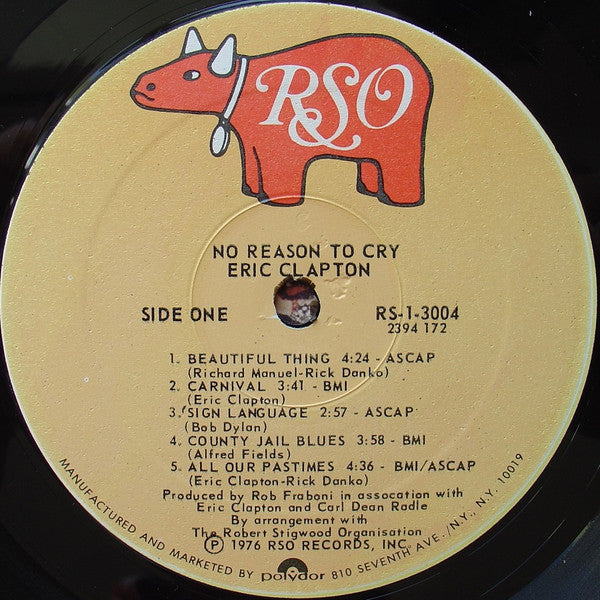 No Reason To Cry - Clapton, Eric