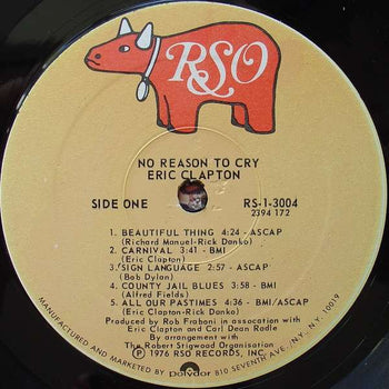 No Reason To Cry - Clapton, Eric