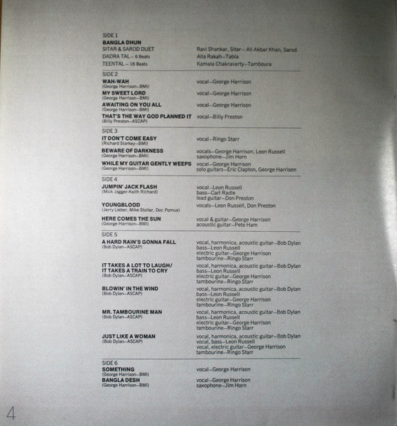 The Concert Of Bangla Desh - Various