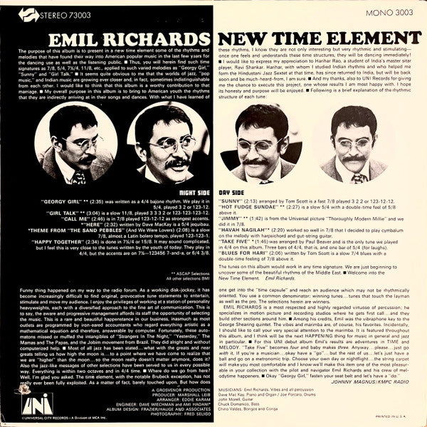 New Time Element - Richards, Emil