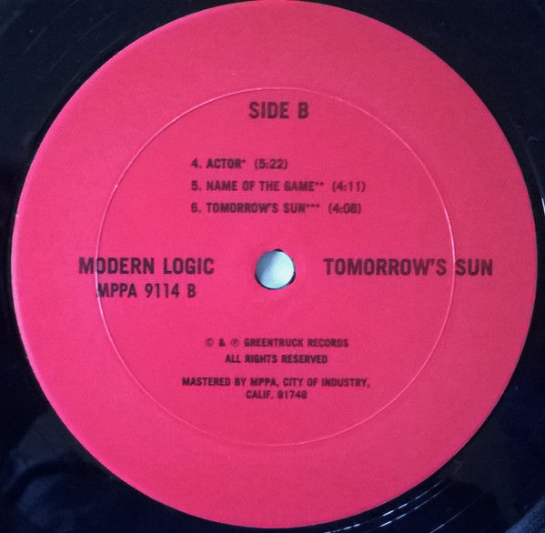 Tomorrow's Sun - Modern Logic