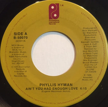 Ain't You Had Enough Love - Hyman, Phyllis