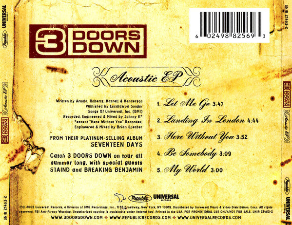 Acoustic EP - 3 Doors Down