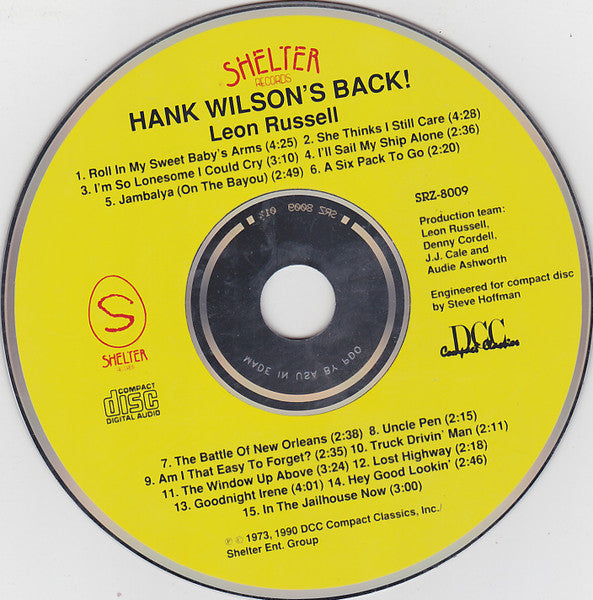 Hank Wilson's Back! - Russell, Leon