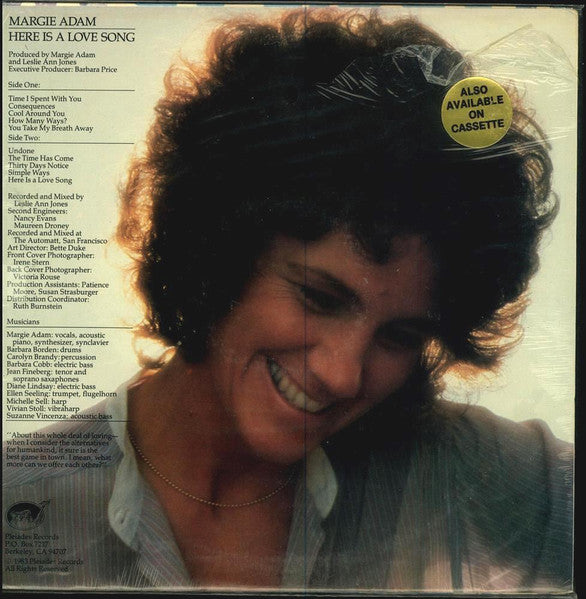 Here Is A Love Song - Adam, Margie