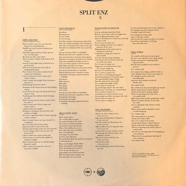 Time And Tide - Split Enz