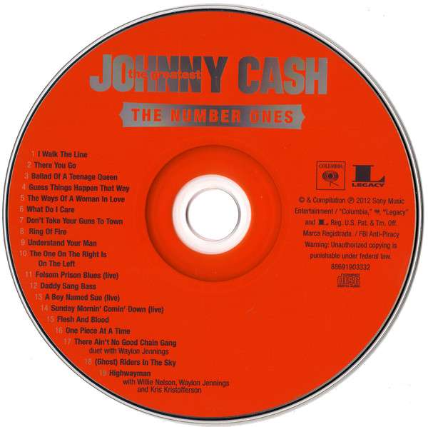 The Greatest: Number One's - Johnny Cash [CD]