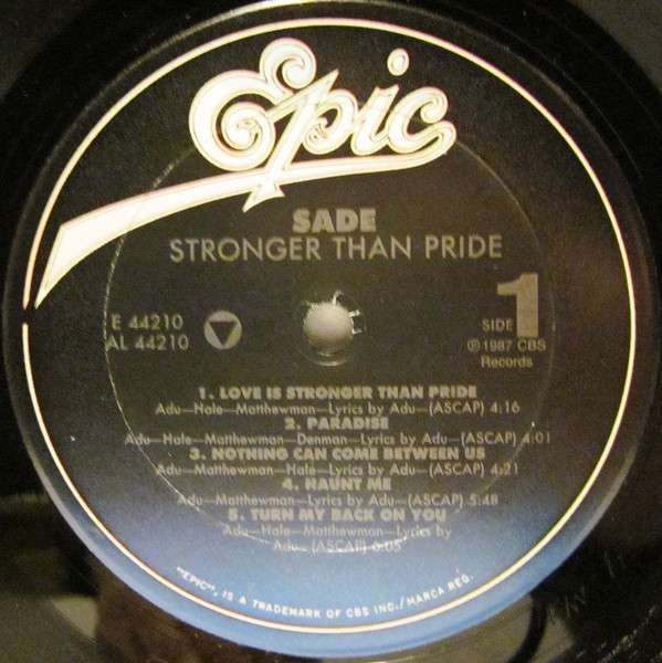 Stronger Than Pride - Sade