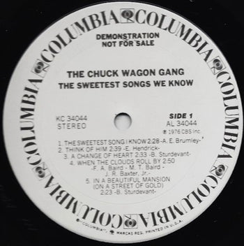 The Sweetest Songs We Know - Chuck Wagon Gang