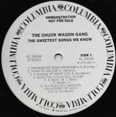 The Sweetest Songs We Know - Chuck Wagon Gang