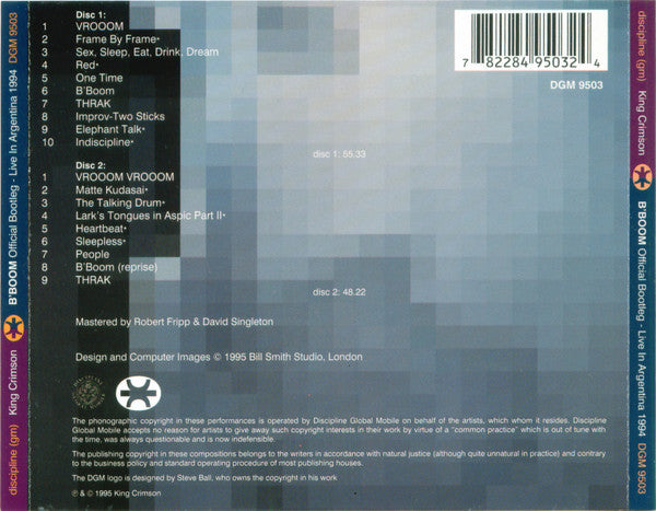B'Boom Official Bootleg- Live In Argentina '94 - King Crimson