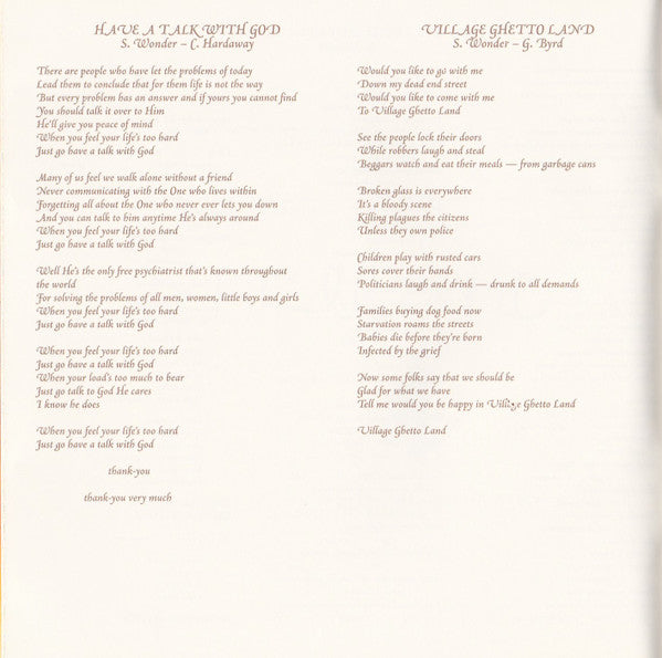 Songs In The Key Of Life - Wonder, Stevie