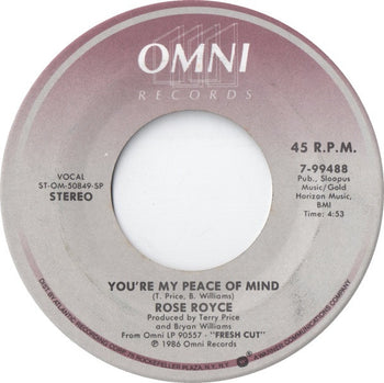 Doesn't Have To Be This Way / You're My Peace Of M - Rose Royce