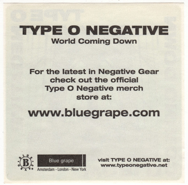 World Coming Down - Type O Negative