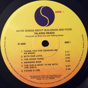 More Songs About Buildings & Food (Ogv) - Talking Heads