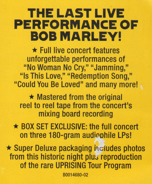 Live Forever (The Stanley Theatre, Pittsburgh, PA, - Marley, Bob & The Wailers