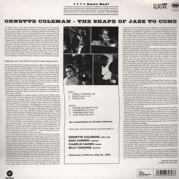 Shape Of Jazz To Come - Coleman, Ornette