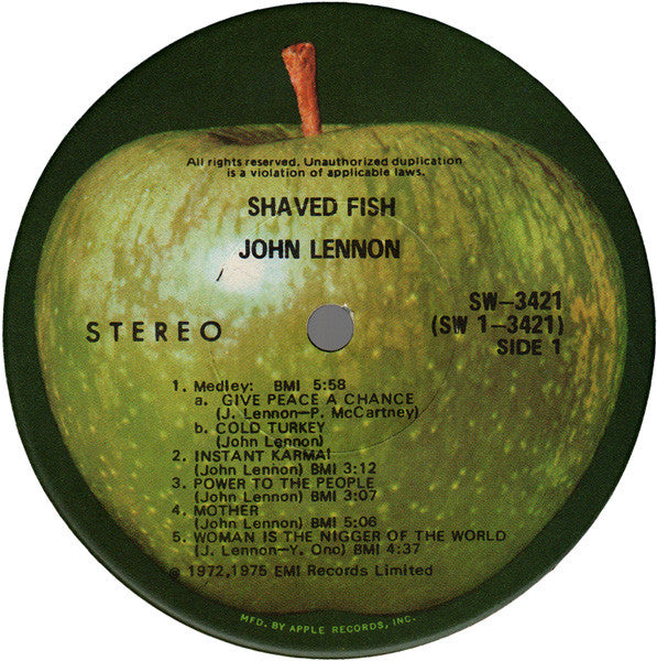Shaved Fish - Lennon, John