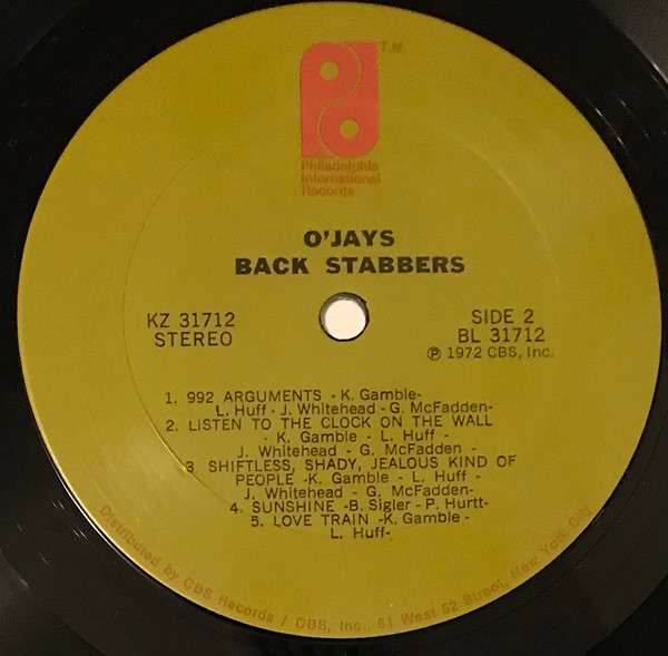 Back Stabbers - O'Jays