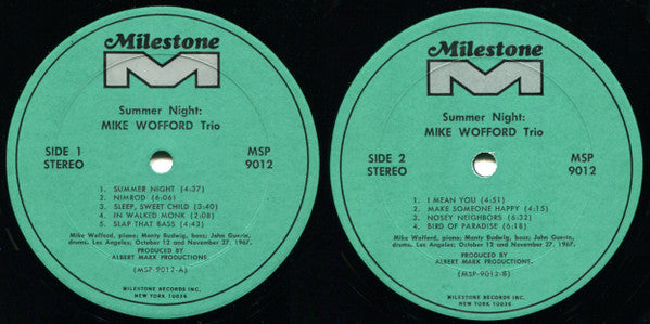 Summer Night - Wofford, Mike Trio